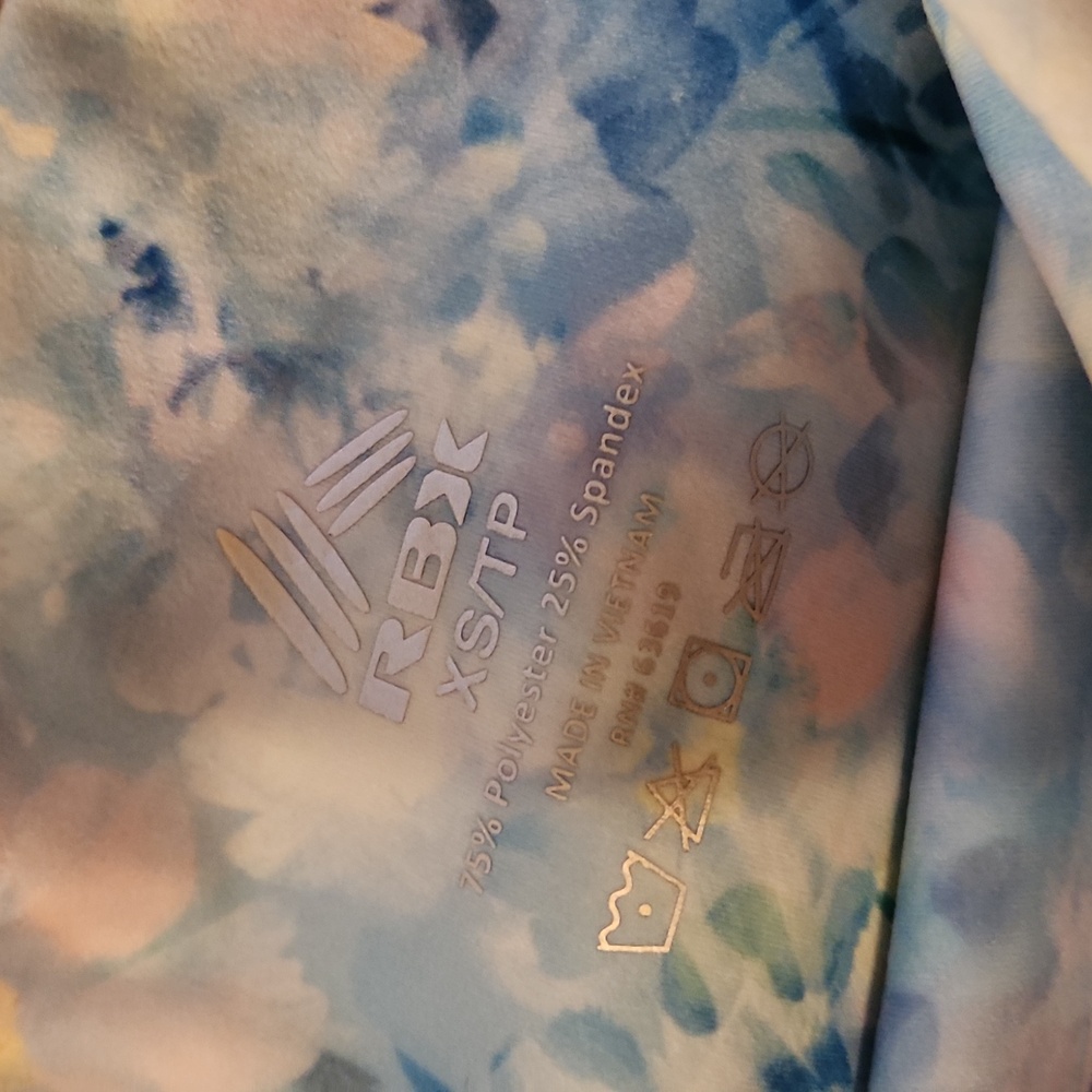 NWT ❗️ RBX two peaces set blue pink flowers size xs - Picture 11 of 15
